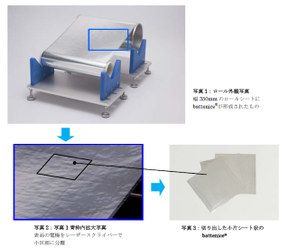 二次電池 Battenice ロールシートがお披露目 新たな開発体制へ 投資関連のこと